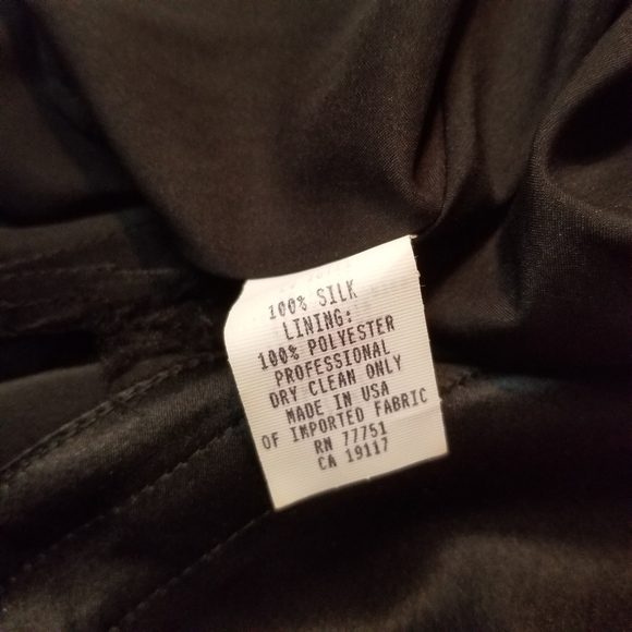 EUC Betsey Johnson Black Silk Babydoll Minidress - Picture 5 of 6